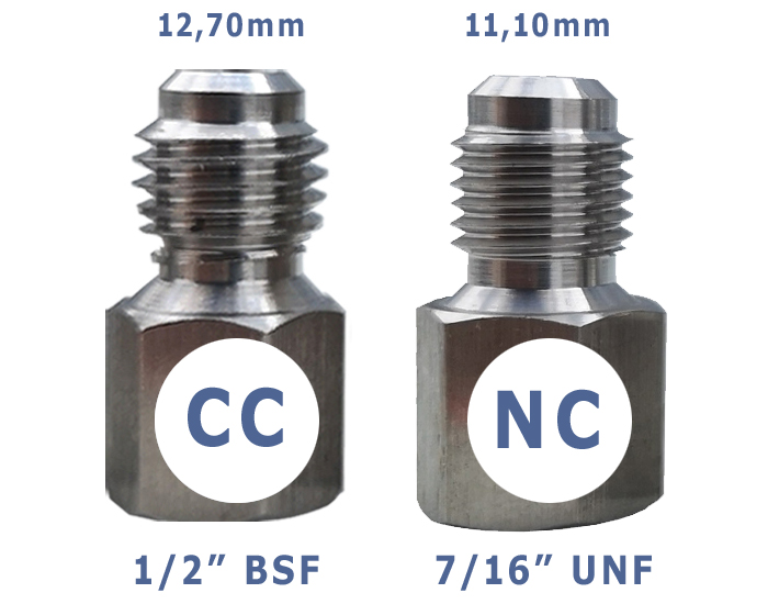 CC / NC Adapter Gewindegröße